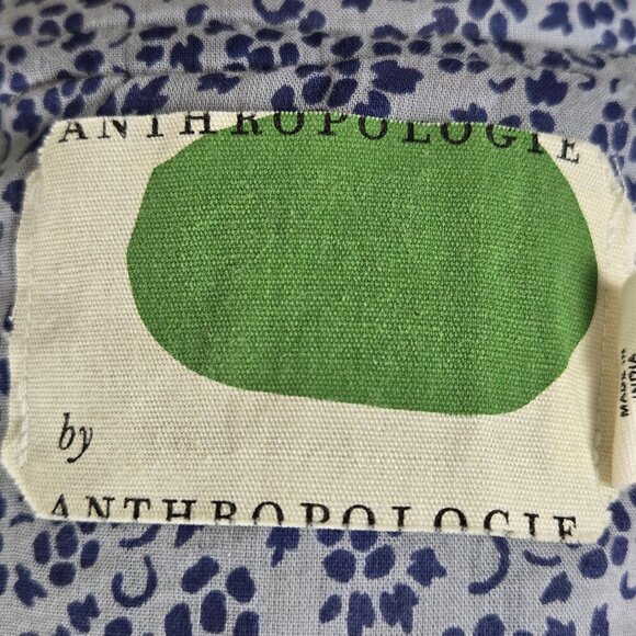 Anthropologie Size XS Quilted Floral Jacket Embroidery Detail Contrast Trim - Picture 9 of 13